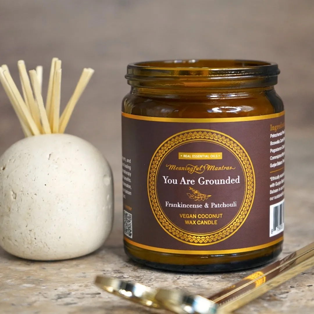 You Are Grounded Frankincense & Patchouli Candle