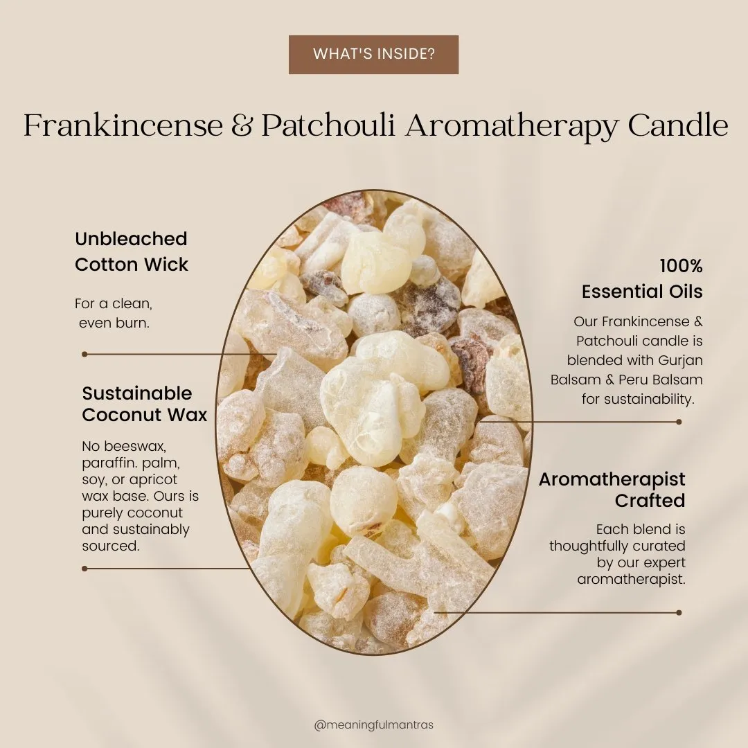 You Are Grounded Frankincense & Patchouli Candle
